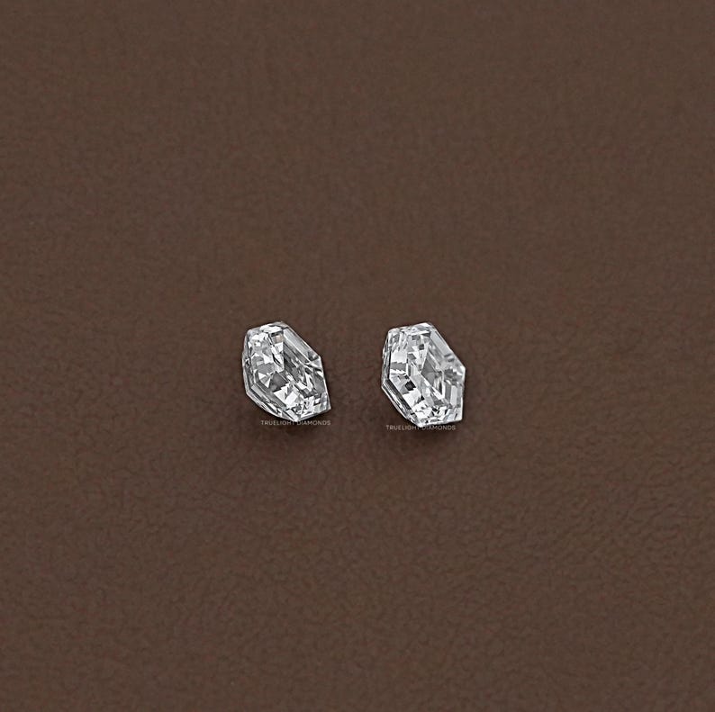 Hexagon Cut Eco Friendly Loose Diamond  0.10 To 0.50 Carat Lab Grown Solitaire Diamond  Hand Made Diamond For Jewelry  CVD Diamond Loose