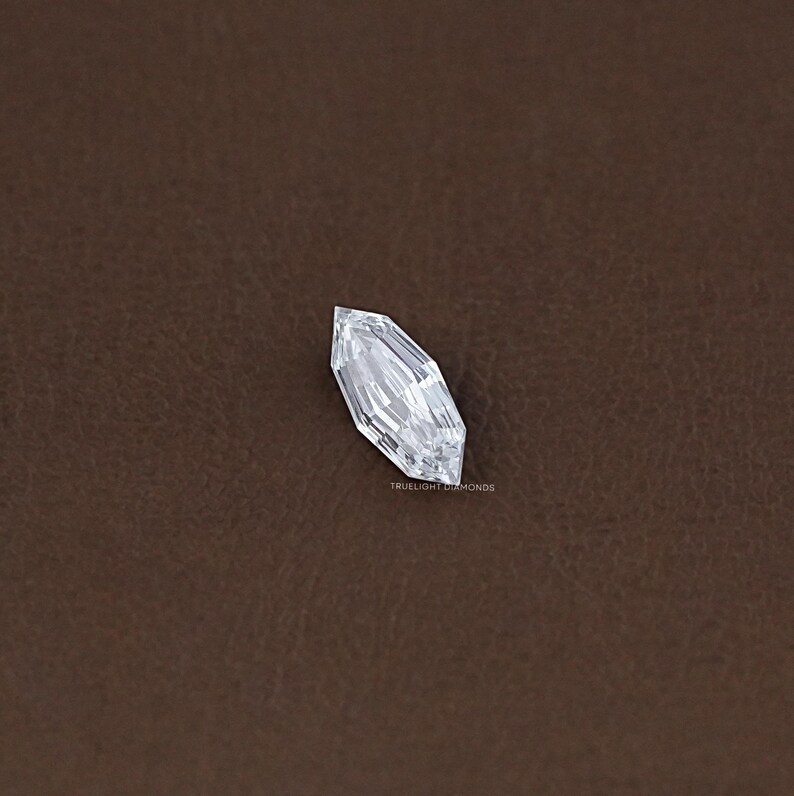 Step Cut Marquise Lab Grown Loose Diamond / Conflict Free Diamond For Customized Jewelry / Antique Cut Diamond For Jewelry Making