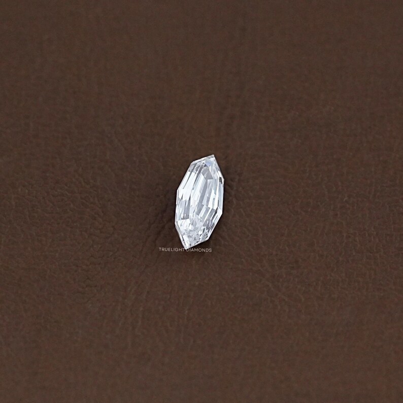 Step Cut Marquise Lab Grown Loose Diamond / Conflict Free Diamond For Customized Jewelry / Antique Cut Diamond For Jewelry Making