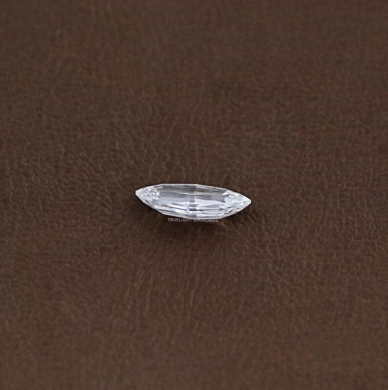 Step Cut Marquise Lab Grown Loose Diamond / Conflict Free Diamond For Customized Jewelry / Antique Cut Diamond For Jewelry Making