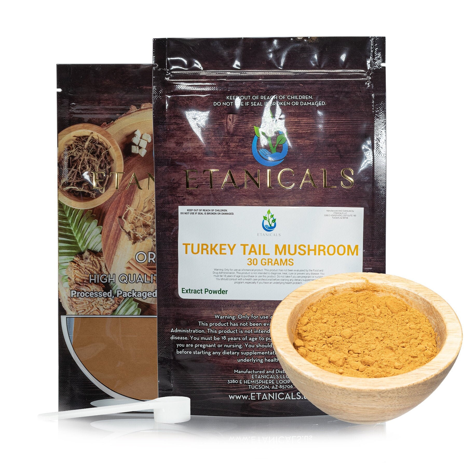 Turkey Tail Mushroom Extract Powder Etsy