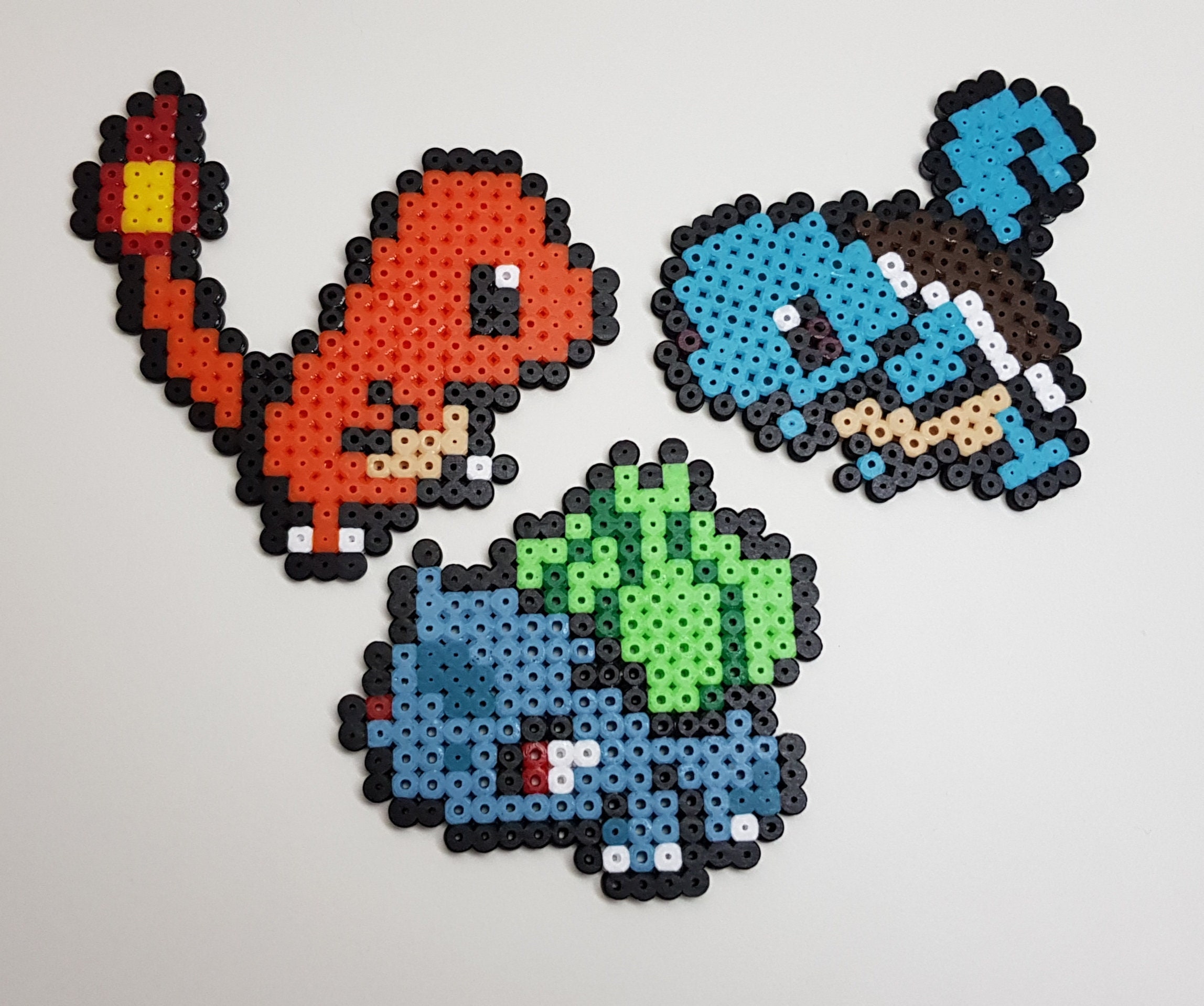 Pokémon Kanto Starter aus Bügelperlen | Etsy