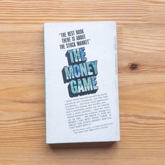 The Money Game - Adam Smith - Dell Paperback Book - Etsy