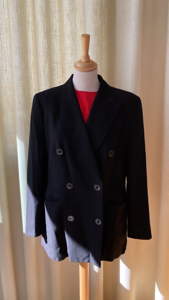 Blazer vintage Gianfranco Ferrè studio nero gessat