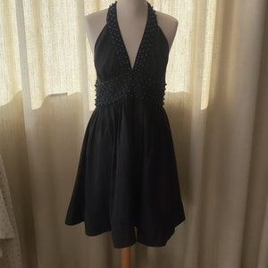 French Connection short dress in midnight blue pure silk // Short dress pure silk midnight blue