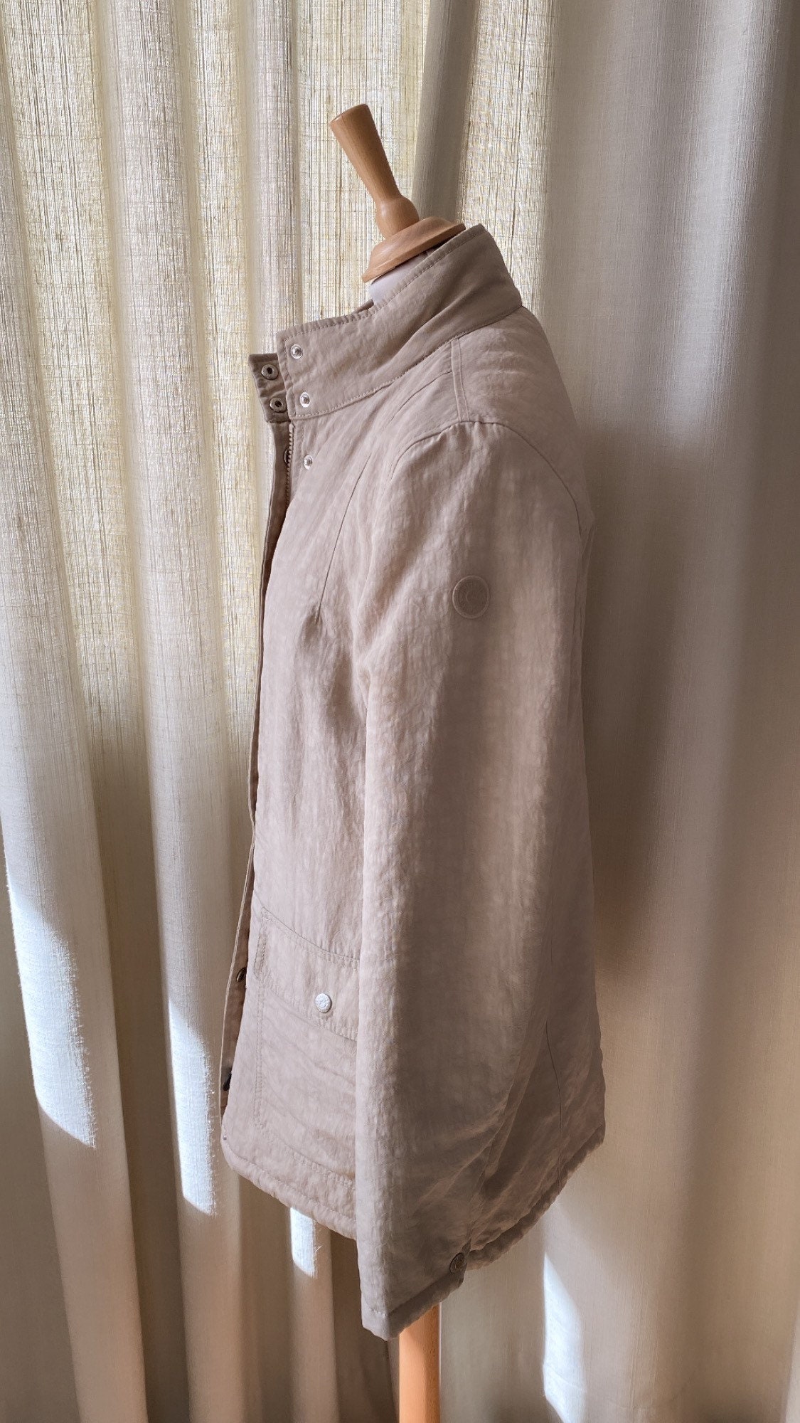 FW22 Beige Kipling Jacket With Logo Beige Etsy
