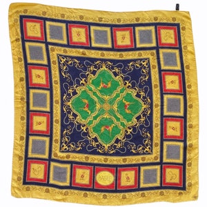 Vintage pure silk jacquard scarf &gt;&gt;&gt; Vintage jacquard pure silk scarf