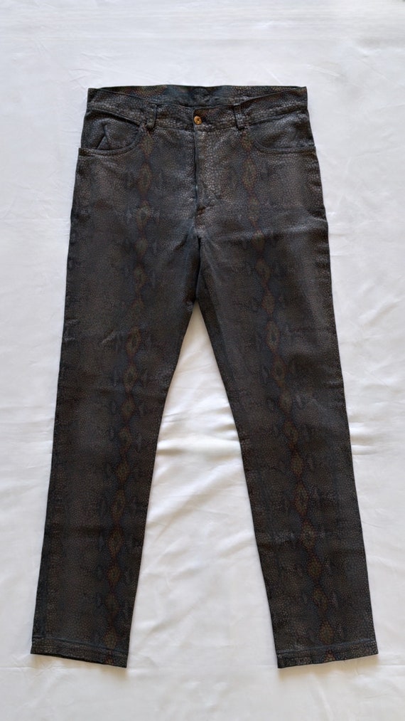 Versace Jeans Couture vintage gray skinny jeans s… - image 1