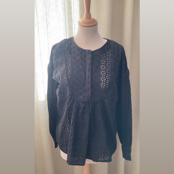 SS2 - Blusa in 100% cotone stile pizzo Sangallo taglia M by H&M