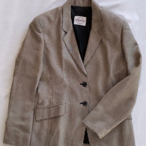 Vintage New Penny (Max Mara Group) houndstooth blazer &gt;&gt;&gt; Vintage houndstooth New Penny (Max Mara Group) blazer