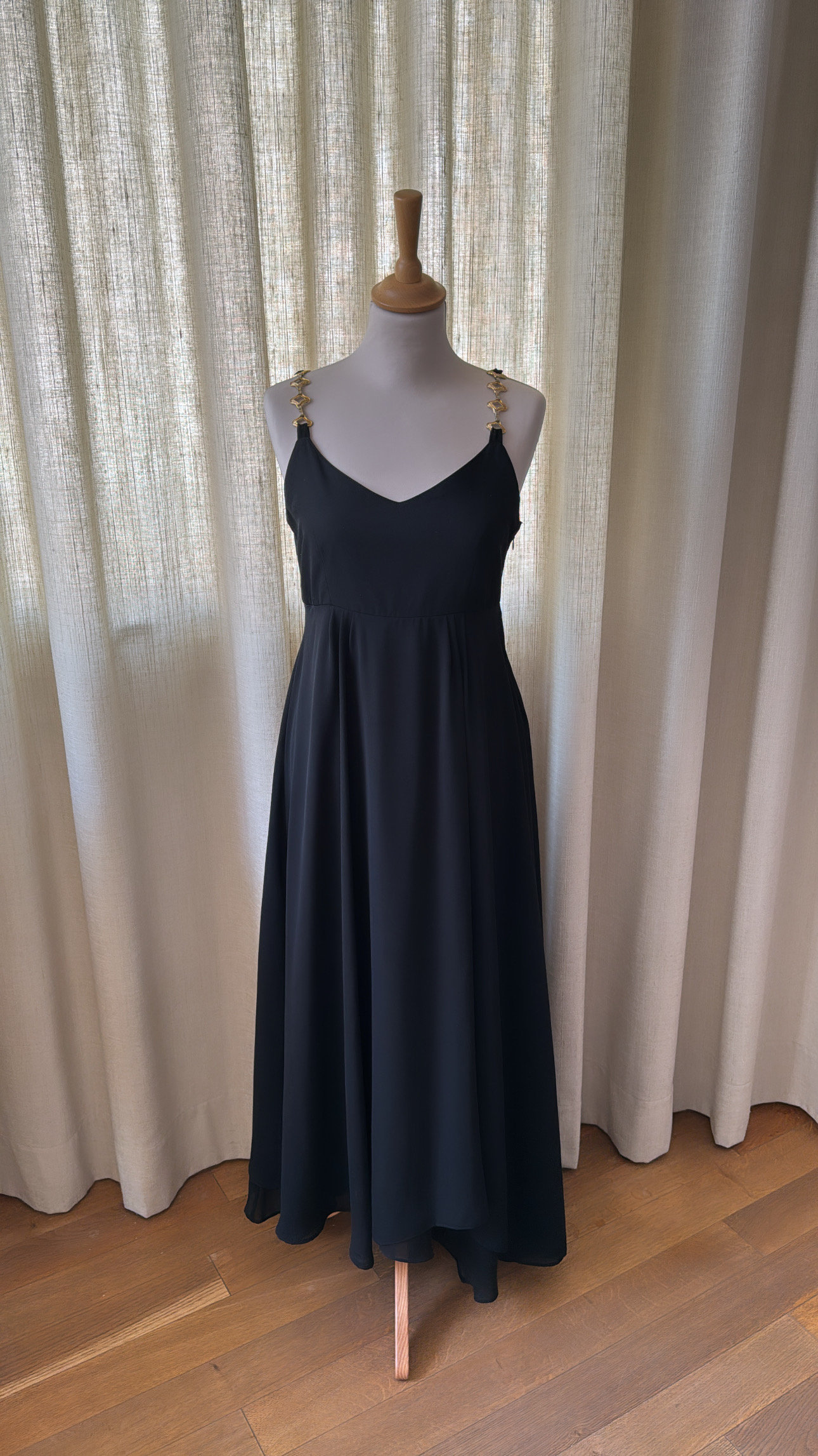 flattering black dress for big tummy Trim Bow Jumper -Black 7 main image 1