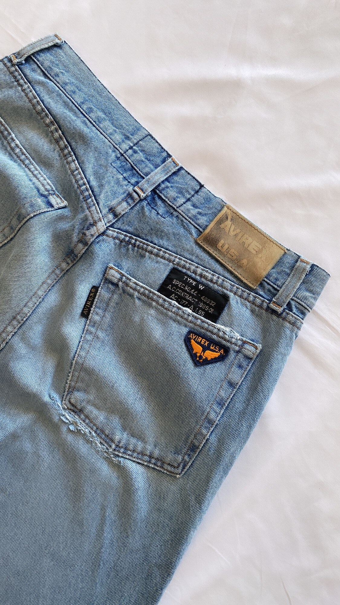Vintage AVIREX Genderless Jeans Etsy