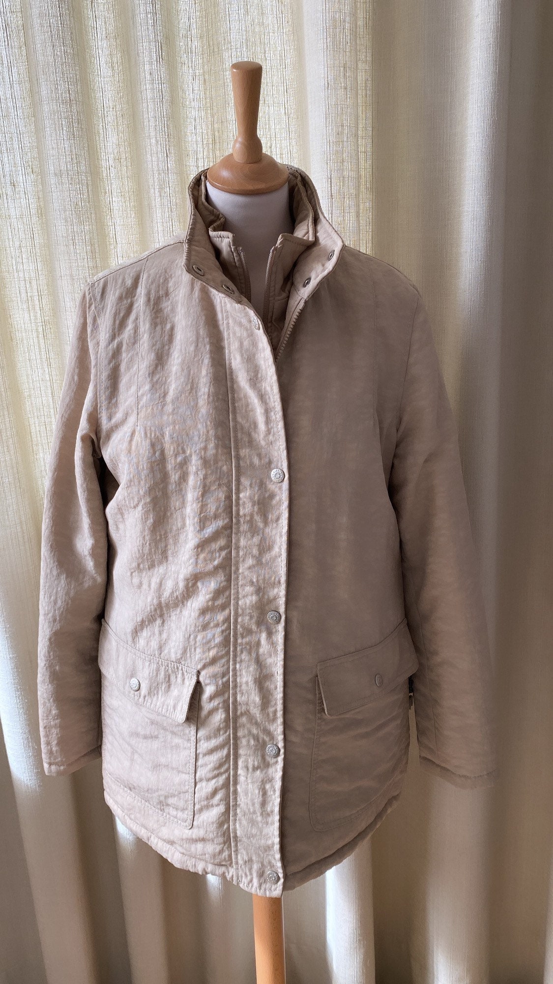 FW22 Beige Kipling Jacket With Logo Beige Etsy