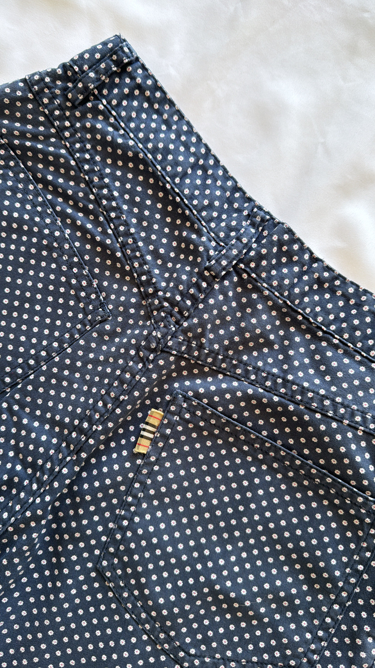 Burberry Flower Design Denim