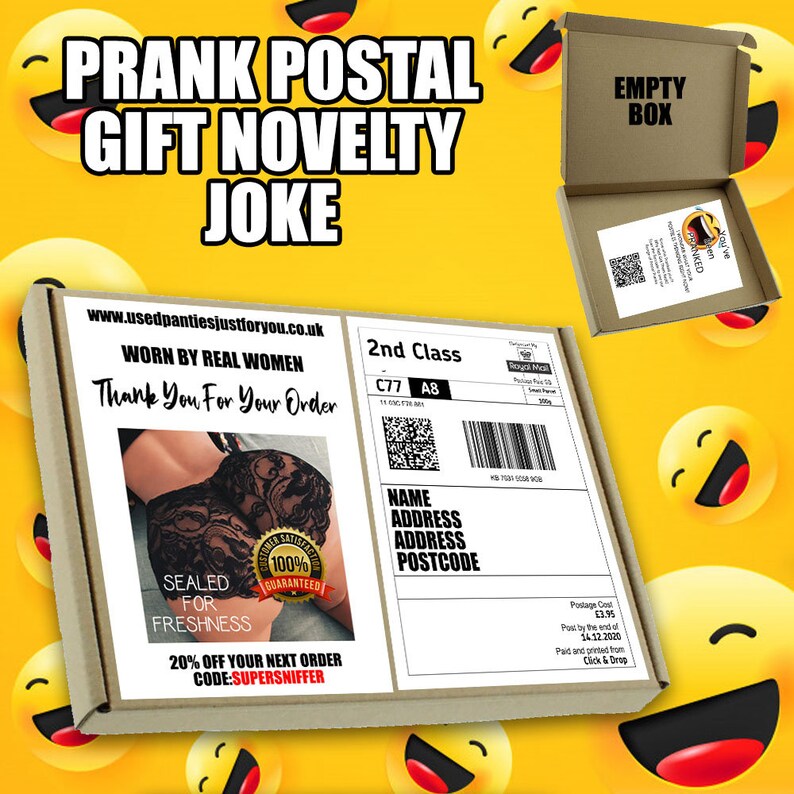 Used Womens Underwear Joke Postal Pranks Novelty Adult Humour Etsy