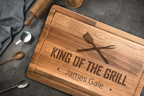 King of the Grill Cutting Board Cutting Board for Dad Men