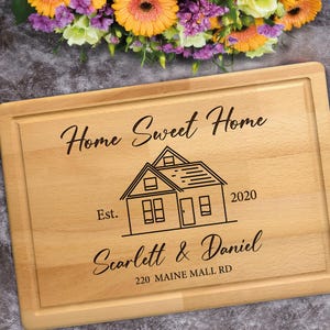 Personalized Cutting Board Wedding Gift, Bamboo Charcuterie Board, Unique Valentines Day Gift, Bridal Shower, Engraved Engagement Present,