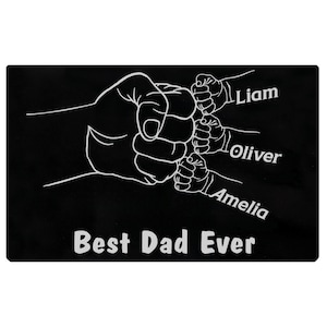 Tarjeta de mensaje personalizada para el Día del Padre, Tarjeta de mensaje personalizada, Tarjeta de aluminio para mensaje personalizado, Tarjeta de mensaje privado para papás