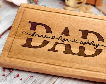 Personalized Cutting Board, Father's Day Gift, BBQ Board for Men, Grilling Gift for Birthday, Christmas Gift, Dad Gift from Daughter or Son