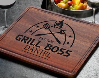 Personalized Boards for Chefs, Custom Cutting Board for Professional Kitchen, Cutting Board with Chef's Logo, Kitchen Gifts for Chef