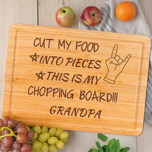 Personalized Fathers Day Gift, Gift For Dad, BBQ Cutting Board, Custom Boyfriend Gift, Husband Gift for Him, Wood Grill Gift for Fiance