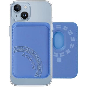Tarjetero personalizado con sujeción fuerte para iPhone, cartera magnética Magsafe de cuero, regalo para hombre y mujer, cartera MagSafe para teléfonos.