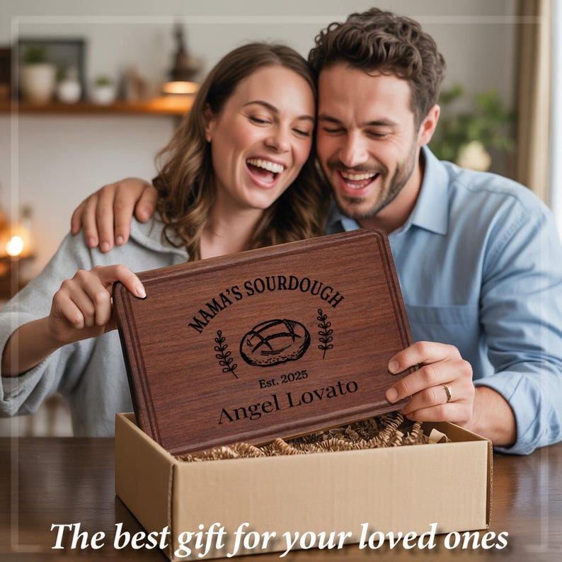 Sourdough Cutting Board Personalized, Baking Gift, Sourdough Gifts, Gift for Bakers, Sourdough Supplies, Bread Making Gifts, Sourdough Decor image 13