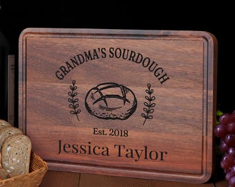 Sourdough Cutting Board Personalized, Baking Gift, Sourdough Gifts, Gift for Bakers, Sourdough Supplies, Bread Making Gifts, Sourdough Decor