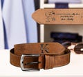 Custom Funny Valentines Day Gift For Husband Boyfriend, Personalized Leather Belt for Men, Engraved Leather Belt for Anniversary Gift