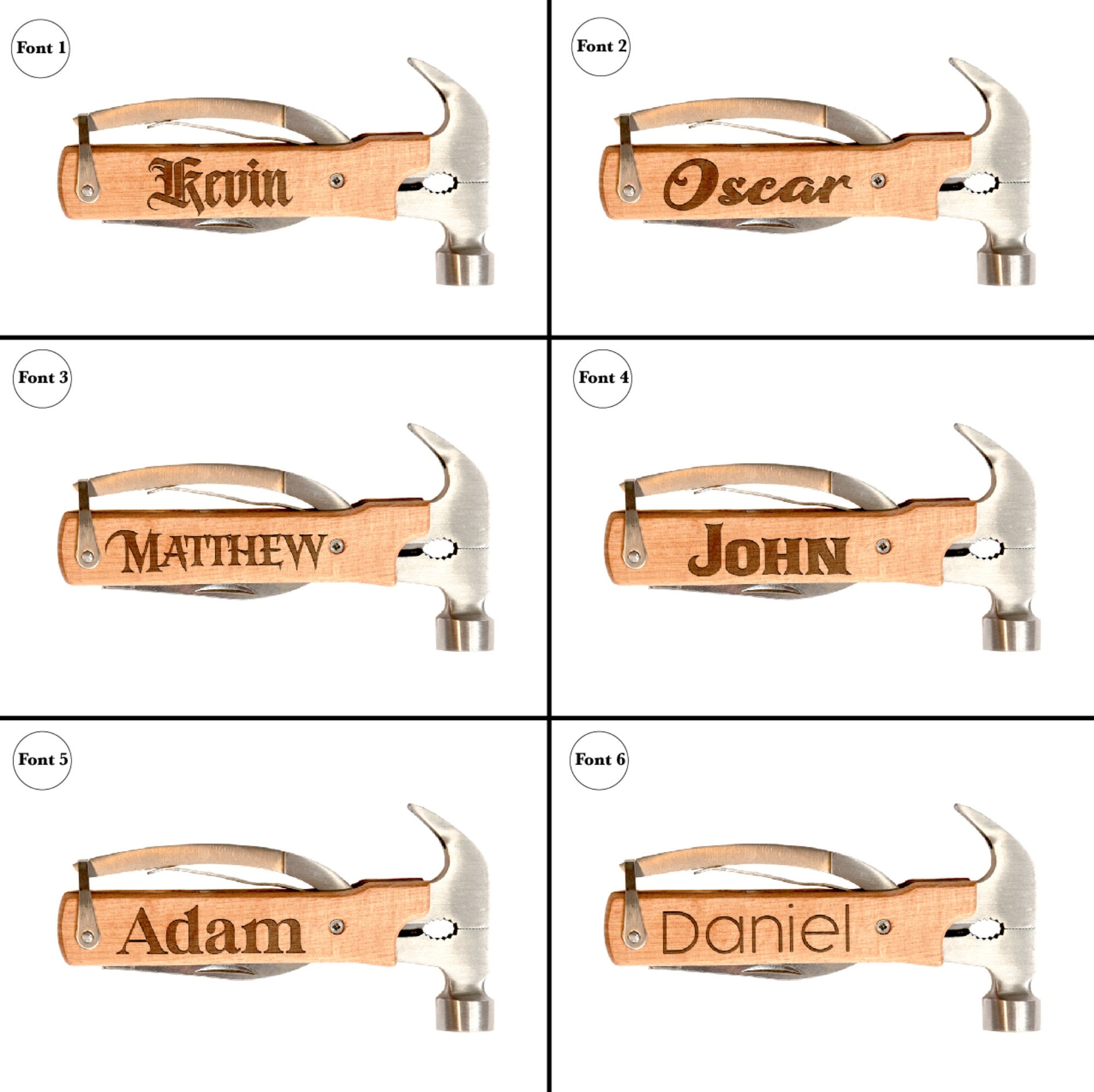 Personalized Pocket Size Hammer, Multi Tools for Men, Custom Engraved ...