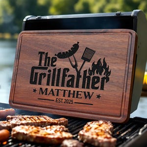 Personalized Grandparents Wooden Sign: Grandkids Names Engraved Gift