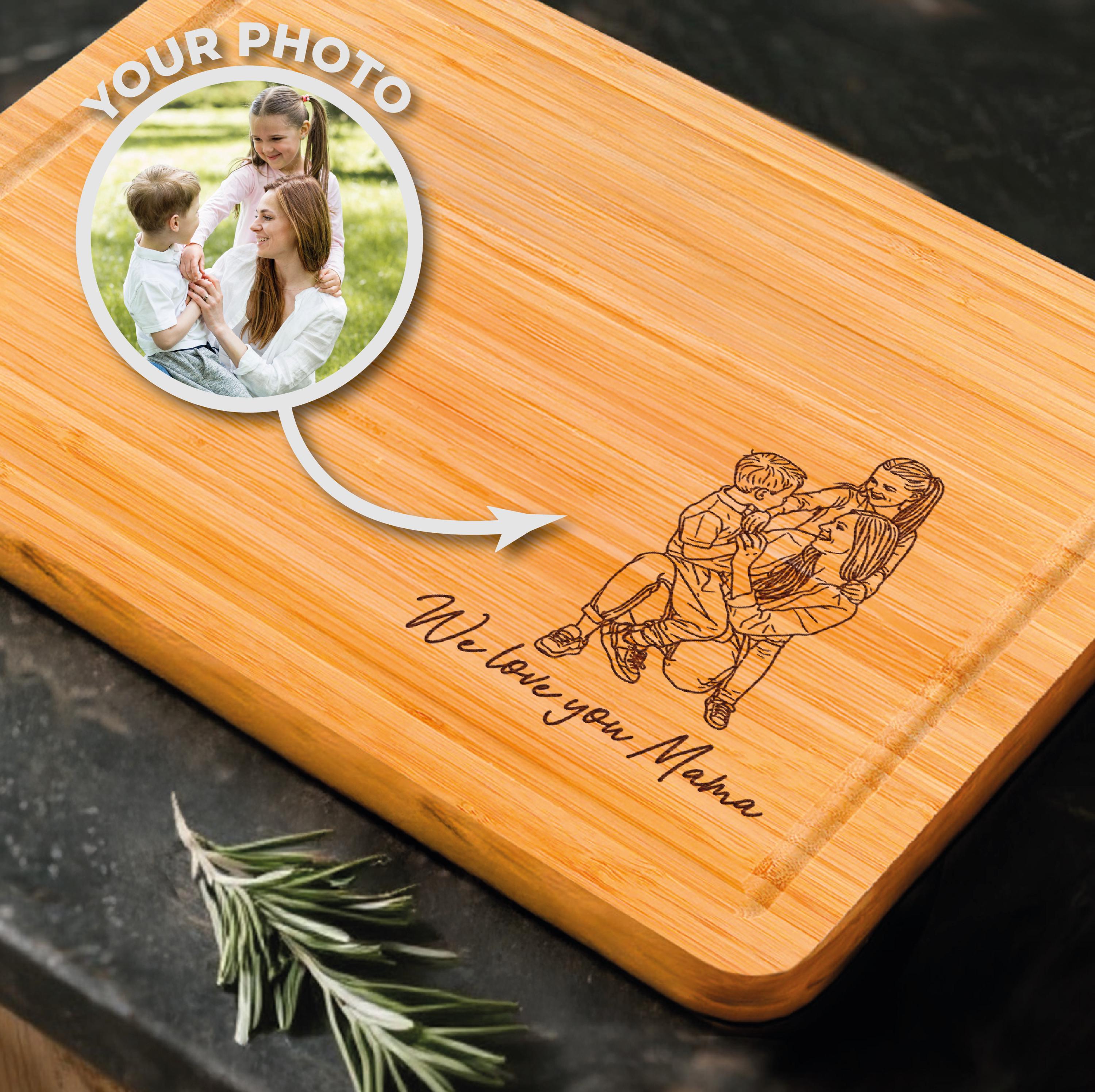 23 Thoughtful Gift Ideas for Mom 13 Personalized Mom Photo Cutting Board, Custom Mother's Day Gift from…