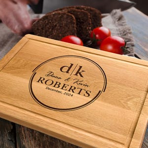 Personalized Cutting Board, Engraved Cutting Board, Custom Cutting Board, Wedding Gift, Housewarming Gift, Newlywed Gift, Gift for Couple
