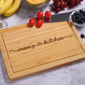 Cutting Board for Mom Grandma, Mom's Kitchen Charcuterie Board, Memorial Gifts for Moms, Mother's Day Birthday Christmas Gift, Kitchen Decor
