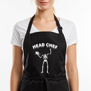 Custom Head Chef Apron, Birthday Gift for Men, Father&#39;s Day Gift, Unisex Apron, Gift for Him, Kitchen Apron, Housewarming Gift, Best gift