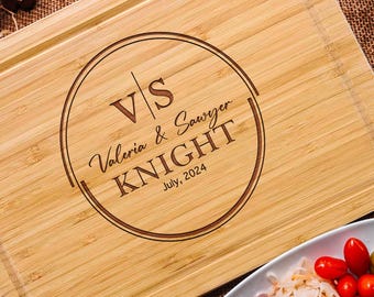 Personalized Cutting Board, Engraved Cutting Board, Custom Cutting Board, Wedding Gift, Housewarming Gift, Newlywed Gift, Gift for Couple