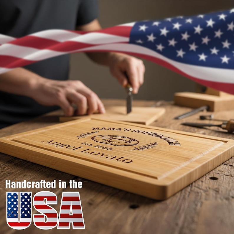 Sourdough Cutting Board Personalized, Baking Gift, Sourdough Gifts, Gift for Bakers, Sourdough Supplies, Bread Making Gifts, Sourdough Decor image 14