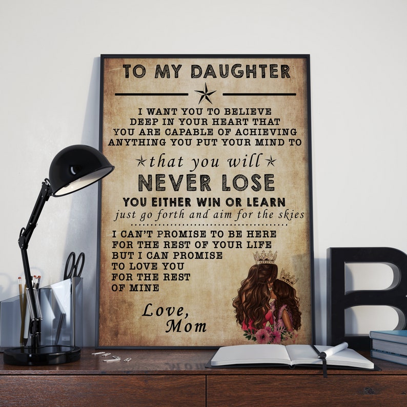 Mom Gift Vintage Poster Digital Download