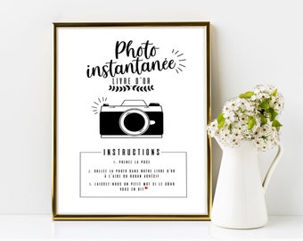 Wedding guest book poster, instant photo, photobooth, candy bar, wedding reception gifts