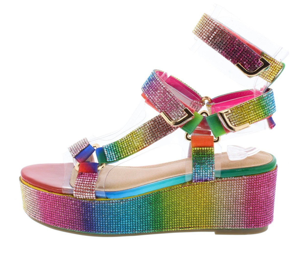 rainbow platform wedges