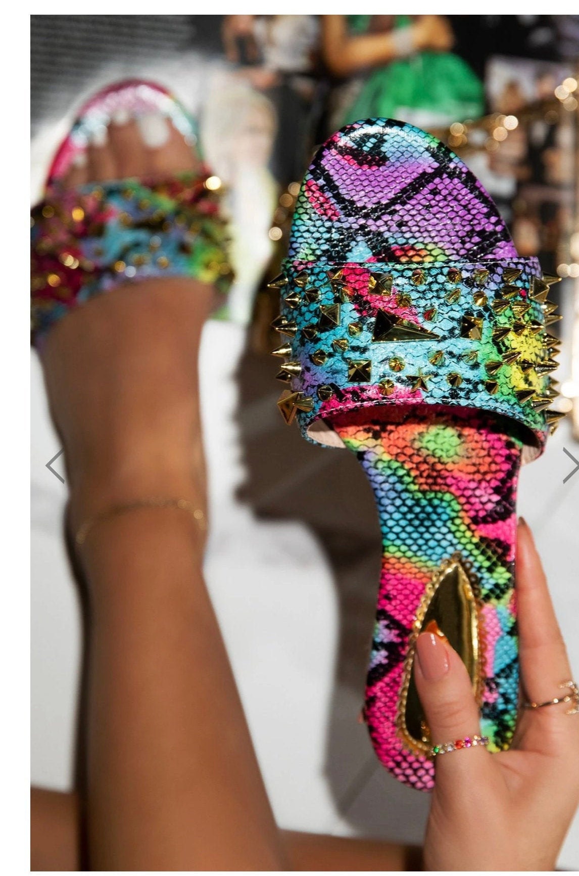 old navy rainbow slides