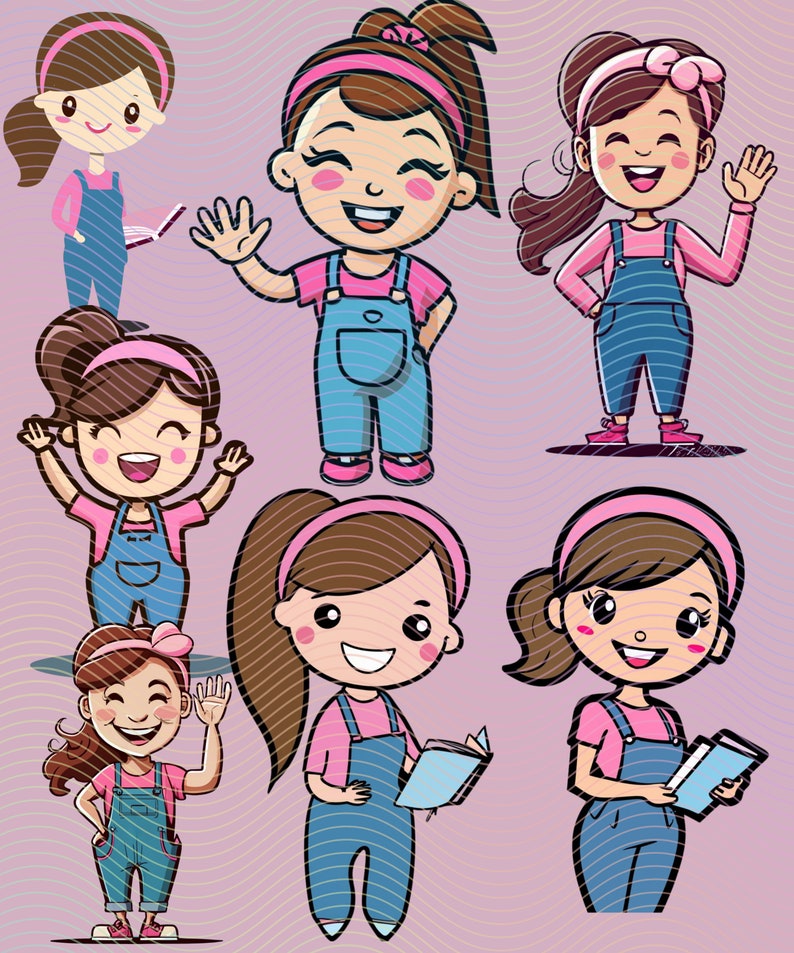Ms. Rachel PNG Clip Art Bundle, 7 Original Images - Etsy