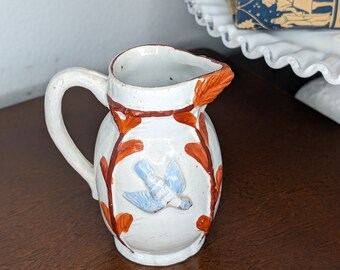Ceramic Pitcher with Birds