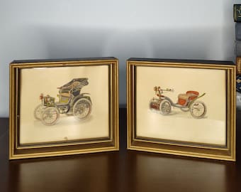 Vintage Lambert Framed Print - Oriental Print - Orange Framed
