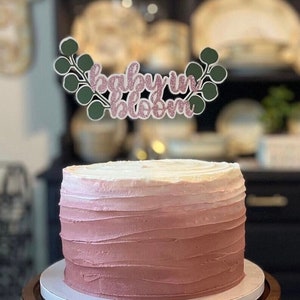 Baby in Bloom Boho Cake Topper