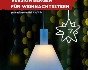 Austausch Lampenschirm BERGEN passend für Weihnachtsstern Stern A1e/A1b | Ersatz-Schirm | Ganzjährig | Licht