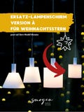 Austausch Lampenschirm Å passend für Weihnachtsstern Größe MINIATUR | Ersatz-Schirm | Ganzjährig | Licht