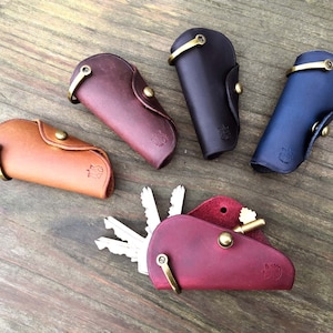 Key Organizer Keychain Key Cover Leather Key Pouch Key Case Key Holder Wallet Personalized Gift