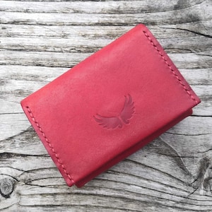 Origami Brieftasche Geldbörse Leder Brieftasche Leder Geldbörse Handgemachte Brieftasche