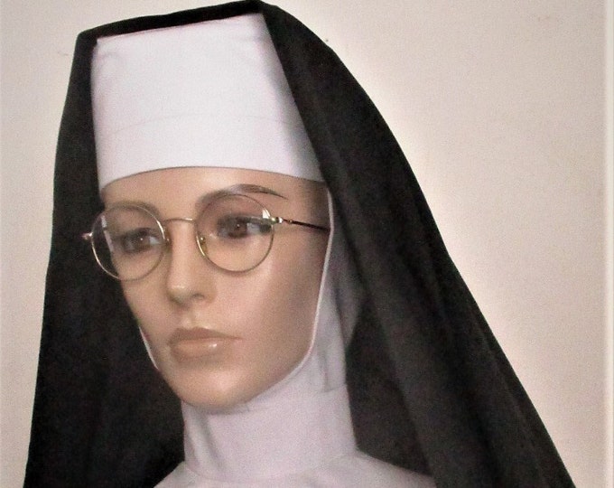 NUNS VEIL SET Complete Nuns Headdress Veil and Collar Etsy Canada